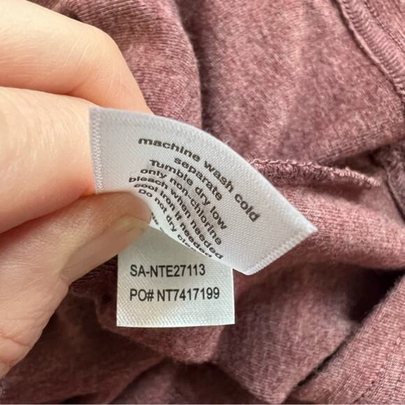 Sahalie Red Long Sleeve Exposed Seam Dress Size Small - Picture 11 of 14